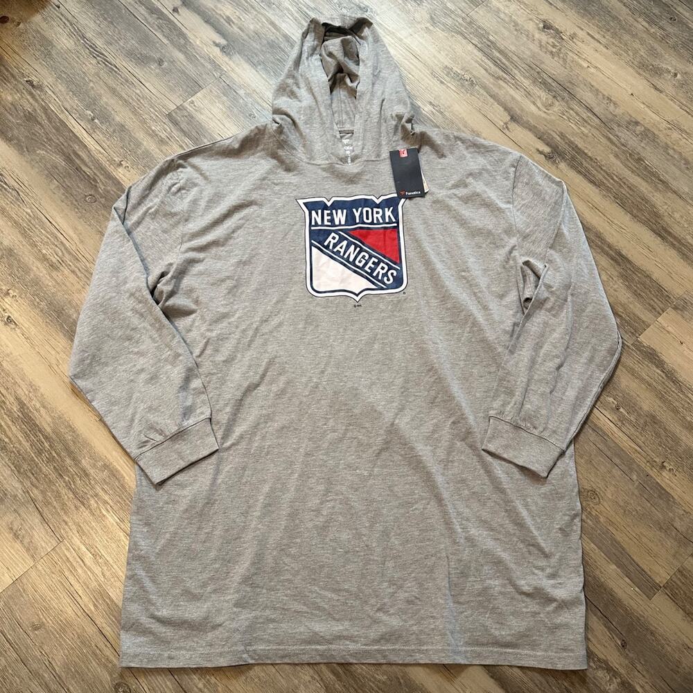 New York Rangers Fanatics NHL Pro Authentics Long Sleeve Shirt Men's 4XLT NWT